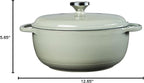 Lodge 4.5 Quart Enameled Cast Iron Dutch Oven - Image 7