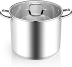 Homikit 16 Quart Stainless Steel Stock Pot, Large Sauce Soup Pot by Homikit