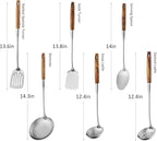 6 Pcs Cooking Utensils Set 304 Stainlss Steel Kitchen Utensils Set Heat - Image 2