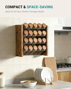 NESAPTO Spice Rack Organizer for Cabinet, Wood 4-Tier Vertical Seasoning - Image 5