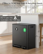 Lovewind Dual Trash and Recycling Bins - Image 3