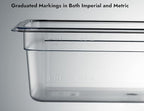 CURTA 6-Pack 1/3 Size 4" Deep NSF Polycarbonate Food Pans | Dishwasher & - Image 4