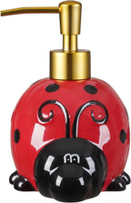 RQYIXI 17 OZ Ladybug Ceramic Soap Dispenser by RQYIXI