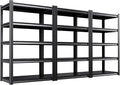 Set of 3 71"HGarage Shelving-2050LBS 5 Tier Storage Shelves, Adjustable Heavy by Unknown