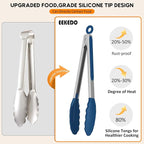 Kitchen Tongs, Stainless Steel Cooking Tongs - Image 4