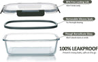 M MCIRCO 10-Pack Glass Food Storage Container - Image 3