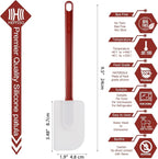 3 PCS Commercial Grade Heat Resistant Silicone Spatulas, 9.5-Inch Rubber - Image 8