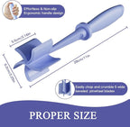 2 Pack Meat Chopper, 5 Curve Blades Ground Beef Masher, Nylon Hamburger Chopper - Image 4