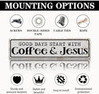Coffee Signs for Coffees Station Decor, Good Days Start - Image 3
