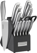 Cuisinart C77SS-15PG 15pc German Stainless Steel Hollow Handle Cutlery Block Set by Cuisinart