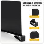 JOY DECOR 6 Pack Acrylic Matte Black Shelf Dividers - Image 8