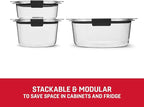 Rubbermaid Brilliance® Round Leak Proof Food Storage Containers, 6 Piece Set - Image 4