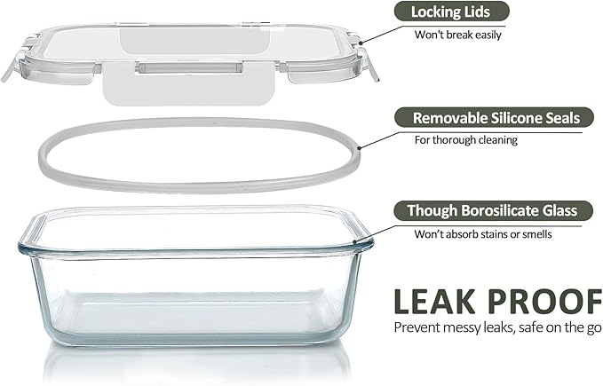 Glass Meal Prep Containers - Image 3