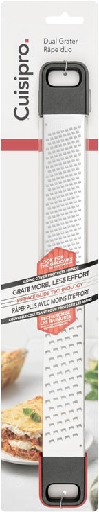 CUISIPRO Surface Glide Technology Stainless Steel Dual Grater, Coarse and Fine - Image 4