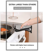 Joyhalo 4 Pack Pot Holders for Kitchen, Cotton Oven Holder - Image 4