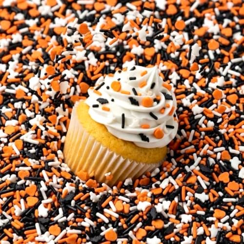 Manvscakes Spooky Halloween Sprinkle Blend with Bats, Pumpkins & Ghosts by Manvscakes