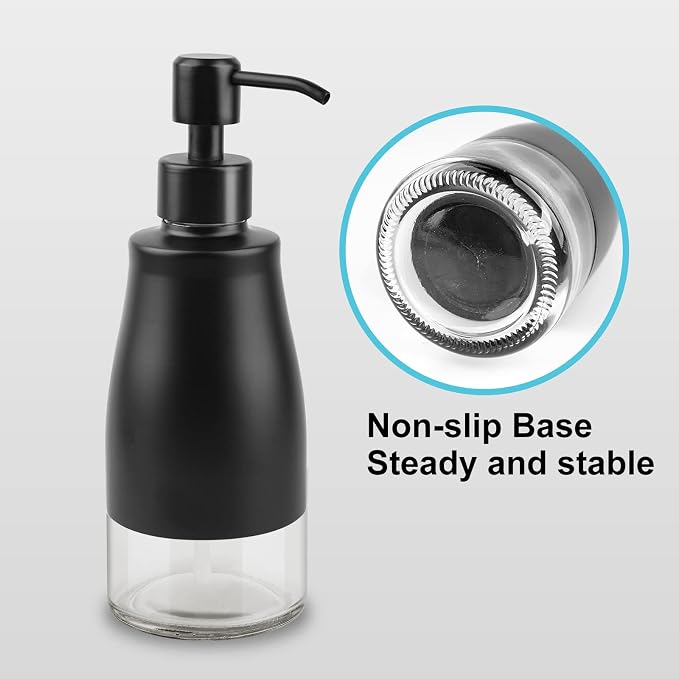 AUMIO Dish Soap Dispenser with Stickers, 2 Pack Kitchen Dish Refillable Liquid - Image 5