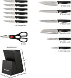Damascus Pattern 15-Piece Kitchen Knife Set - Image 2