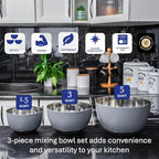 WHYSKO® Stainless Steel Mixing Bowls - Image 2