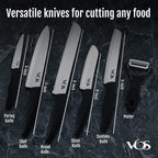 Vos Ceramic Knife with Peeler, Knives Set - Image 4