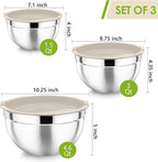 P&P CHEF Khaki Mixing Bowls - Image 2
