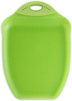 Dexas Chop & Scoop Cutting Board, 9.5 by 13 inches, Solid Green by Dexas