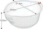 Inomata Plastic Japanese Rice Washing Bowl - Image 2