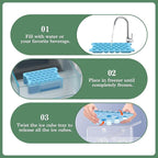 Mini Ice Cube Tray for Freezer: Small Plastic Ice Cubes Trays for Freezer - Image 6
