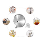 5-Inch Food Grade Stainless Steel Kitchen Funnel - Image 6