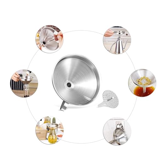 5.5-Inch 14CM Stainless Steel Kitchen Funnel - Image 6