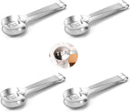 4Pcs Tea Bag Squeezer, Stainless Steel Clip On Strainer, Tea Spoon Tongs by CCDANSIYUCR
