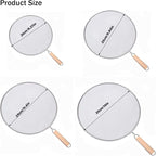 8 Inch Grease Splatter Screen Guard Stainless Steel Splash Screen Protector - Image 2