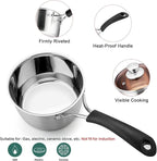 TeamFar Saucepan with Lid, 2 qt Sauce Cooking Pot Milk Pan Stainless Steel - Image 2