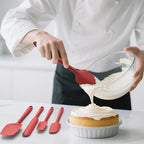Coukre Silicone Spatula Set of 5, High Temperature Resistant, Food Grade - Image 5