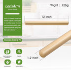 LorisArm 11.5-inch Wooden Rolling Pin - Image 2