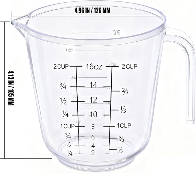 DOTINGHUX Measuring Cup, 2 Cup - Image 2