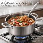 4.6 Qt Stainless Steel Stock Pot - Image 3