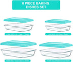 KOMUEE 8 Pieces Glass Baking Dish - Image 2
