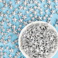 Edible Star Sprinkles,Silver Stars Sprinkle for Cake Decorating,130g Mix by Sugarzy