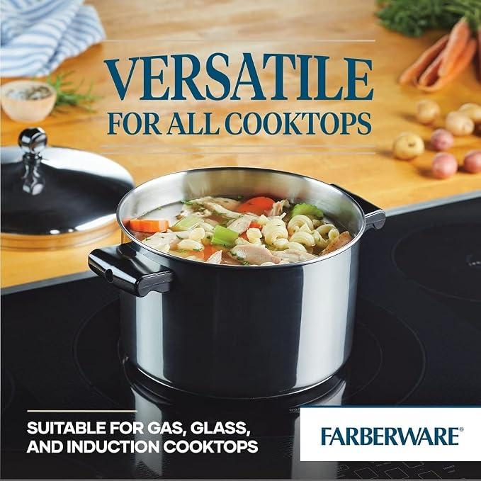 Farberware Classic Stainless Steel Cookware Pots and Pans Set - Image 8