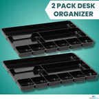 1InTheOffice Desk Drawer Organizer 9-compartment Drawer Tray Organizer - Image 7