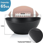 65 OZ Large Salad Bowls, Unbreakable Wheat Straw Bowls Set 4 PCS, Large Plastic - Image 2