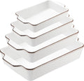 ONEMORE Casserole Dishes for Oven, Ceramic Baking Dish Set of 4, Non-Stick by ONEMORECeramics