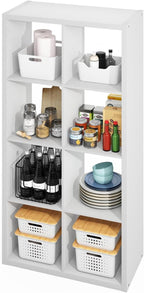 Furinno HERMITE Kitchen Island, 8-Cube Coffee Bar, Extra Thick Kitchen Storage by Furinno-FitsYourSpaceFitsYourBudget