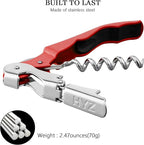 HYZ 2-Pack Wine Opener Waiter Corkscrew, Professional Wine Key - Image 6