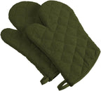 DII Basic Terry Collection 100% Cotton Quilted, Oven Mitt, 2 Piece by DII