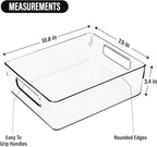 Clear Plastic Storage Bins, Home Bathroom Laundry Room Freezer Refrigerator - Image 3