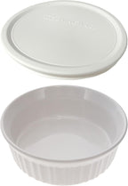 Corningware 24oz/708 ml Round French White Casserole Dish & F-24 24oz French by CorningWare