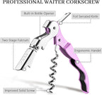 HYZ 2-Pack Wine Opener Waiter Corkscrew, Professional Wine Key - Image 2
