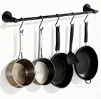 NEWRAIN Pot Rack Wall Mounted, 21 inch Hanging Pot and Pan Hanger, Stainless by NEWRAIN